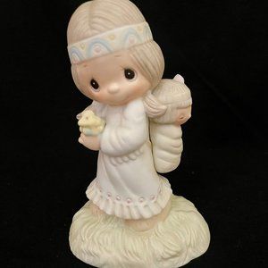 Precious Moments His Burden is Light Porcelain Figurine